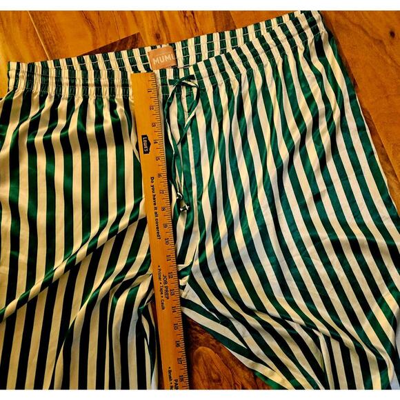 Show Me Your Mumu XXL Green White Satin Feel jammies. Soft. Sexy. Stylish. NY. - Picture 6 of 16